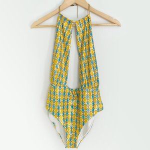 WeWoreWhat Snake Chain Necklace One-Piece Swimsuit (never worn)